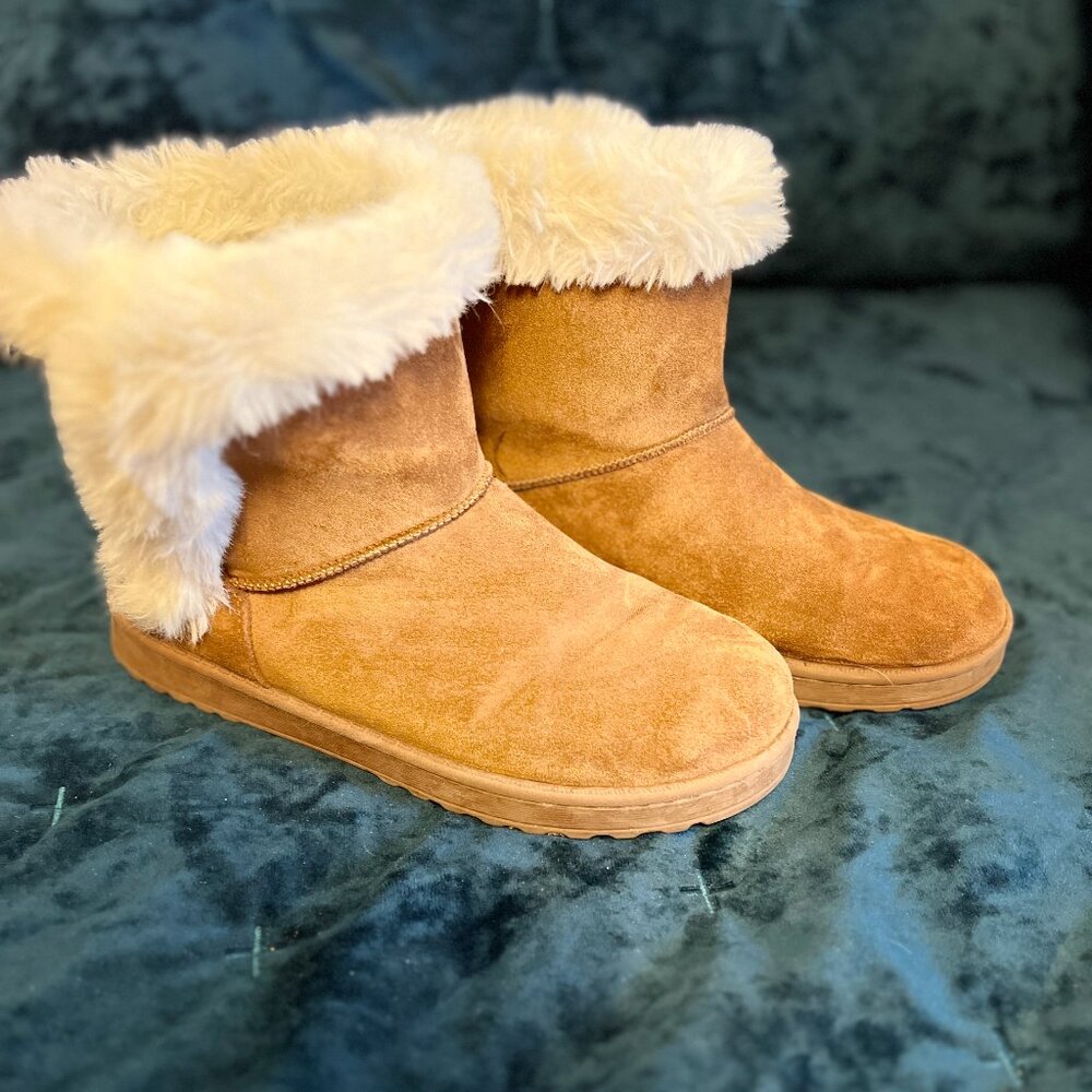 SO Paulina Women's Faux-Fur Winter Boots - Size 9M